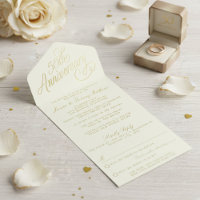 50. Goldene Hochzeit-Jubiläum Real Foil gepresst