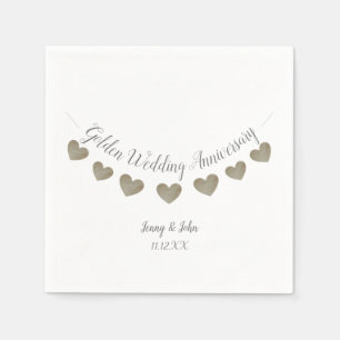 50. Goldene Hochzeit Jubiläum Serviette