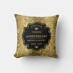 50. goldene Hochzeit Kissen