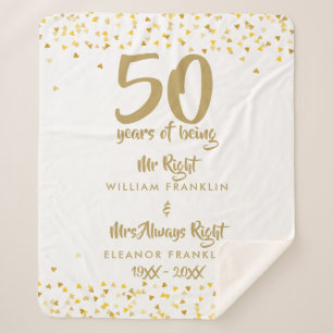 50. goldene Hochzeit Mr Mrs Richtig Lustig Sherpadecke