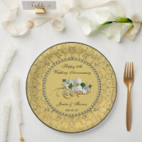 50. Goldene Hochzeitspulplatte