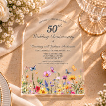 50. goldene Wildblumen-Hochzeitsjubiläum