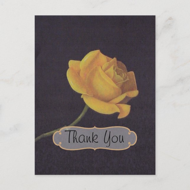 50. Goldenes Hochzeitstag Danke Postkarte (Vorderseite)