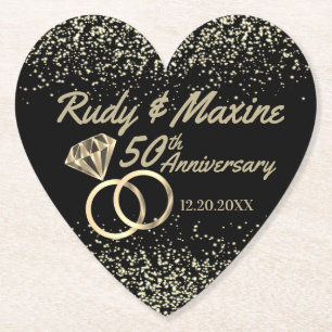 50. Goldenes Jahr Untersetzer