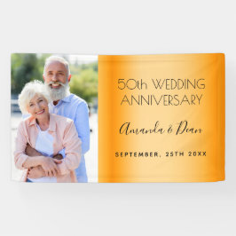 50. Goldhochzeit-Foto Banner