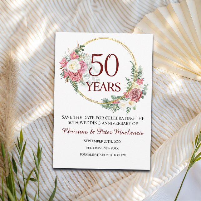 50. Goldhochzeit Save The Date (Von Creator hochgeladen)