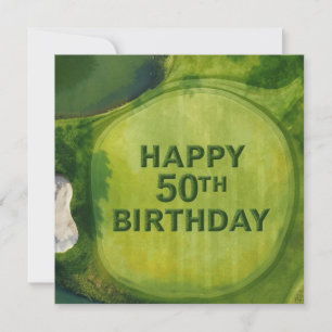 50. Golf-Geburtstag für Golfer auf Putting-Grün