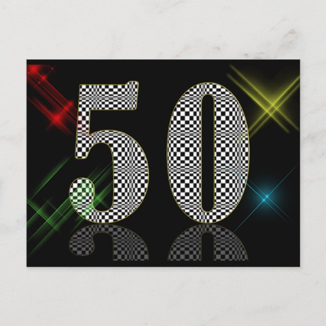 50 Grad Postkarte (Vorderseite)