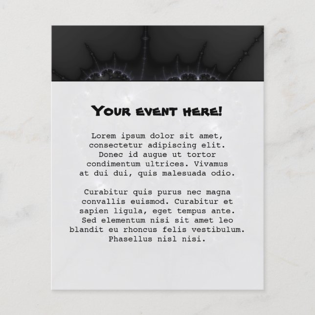 50 Grau - Fraktal Art Flyer (Vorne)