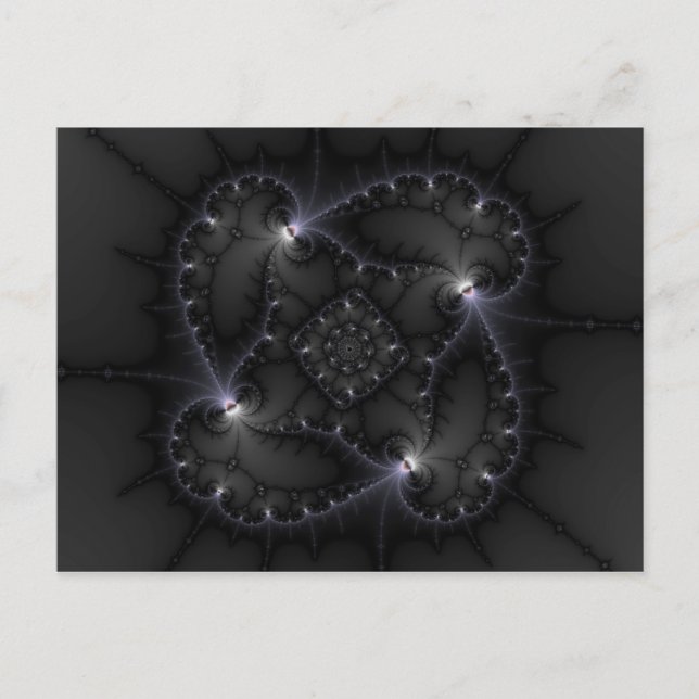 50 Grau - Fraktal Art Postkarte (Vorderseite)