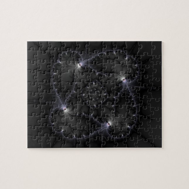 50 Grau - Fraktal Art Puzzle (Horizontal)