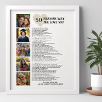 50 Gründe, warum wir Sie zum 50. Geburtstag Foto L