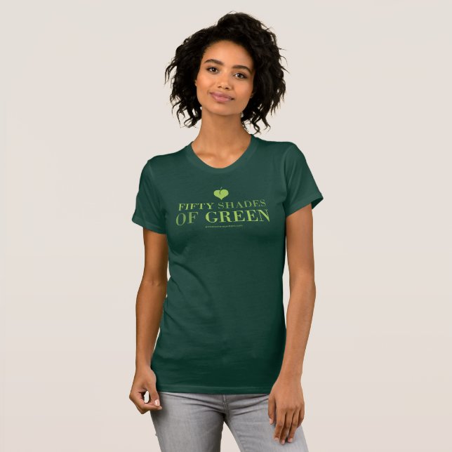 50 grüne Abstufungen t0shirt T-Shirt (Vorne ganz)