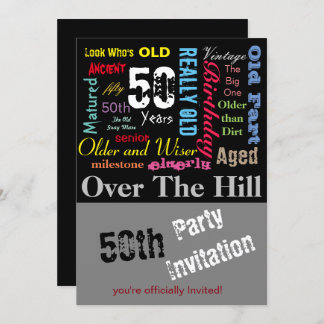50. Happy BIrthday in a Graffiti Style Einladung