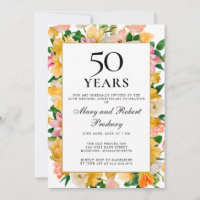 50. Hochzeit Jubiläum Gelbe Rosa Blüte