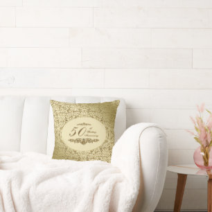 50. Hochzeit-Jubiläum-Kissen Kissen