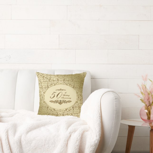 50. Hochzeit-Jubiläum-Kissen Kissen (Liege)