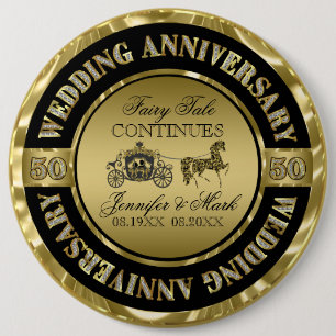 50. Hochzeit zum Jahrestag der Hochzeit Button