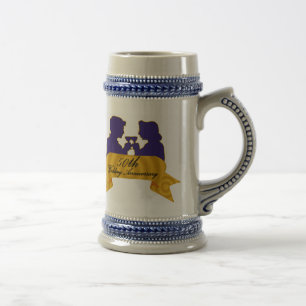 50. Hochzeits-Jahrestags-Tasse Bierglas