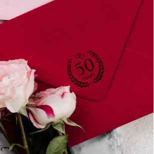 50. Hochzeitsfeier des Interlocks Kranz Permastempel