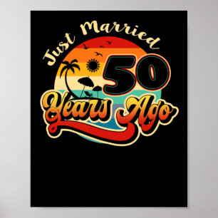 50. Hochzeitsjubiläum Kreuzfahrt Verheiratet 50 Ja Poster