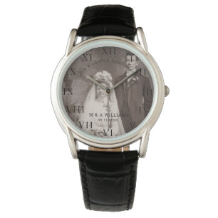 50. Hochzeitsjubiläum Moderne Elegante Foto  Armbanduhr