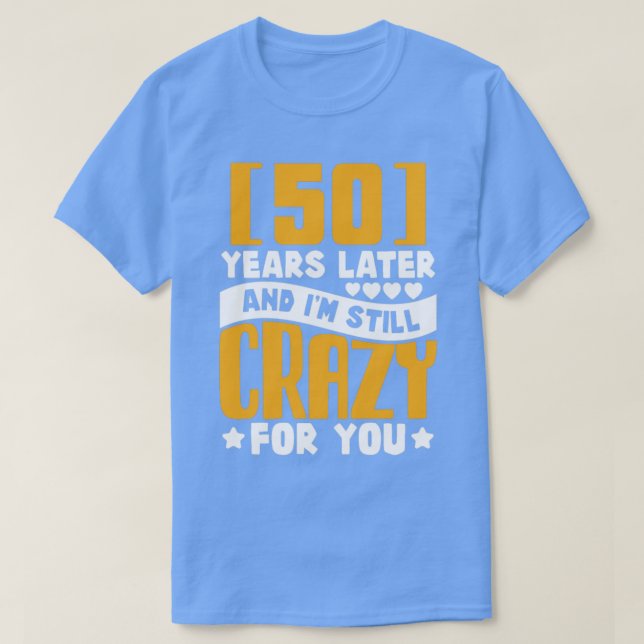 50. Hochzeitstag 50 Jahre Heiratsgeschenk Männer T-Shirt (Design vorne)