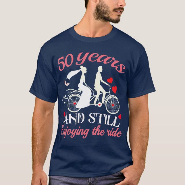 50. Hochzeitstag 50 Jahre Hochzeit T-Shirt (Vorderseite)