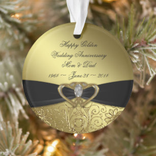 50. Hochzeitstag - Acrylschmuck Ornament