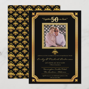50. Hochzeitstag - ADD FOTO-Einladungen 4 Einladung