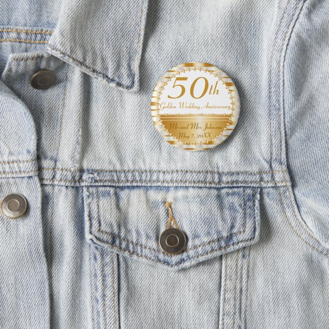 50. Hochzeitstag Button (Beispiel)