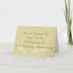 50. Hochzeitstag-Feierkarte Dankeskarte