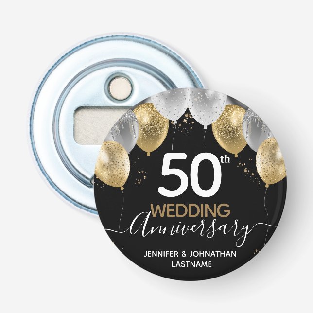 50. Hochzeitstag Flaschenöffner (Vorderseite)