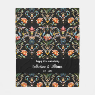 50. Hochzeitstag Fleecedecke