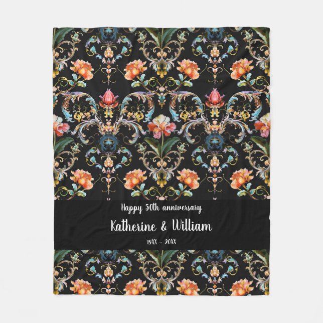 50. Hochzeitstag Fleecedecke (Vorderseite)