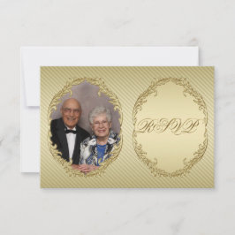 50. Hochzeitstag Foto RSVP Card Karte