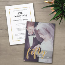 50. Hochzeitstag - Fünfzig Jahre Jubiläum & Foto