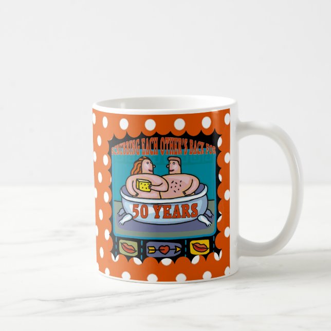 50. Hochzeitstag-Geschenke Tasse (Rechts)