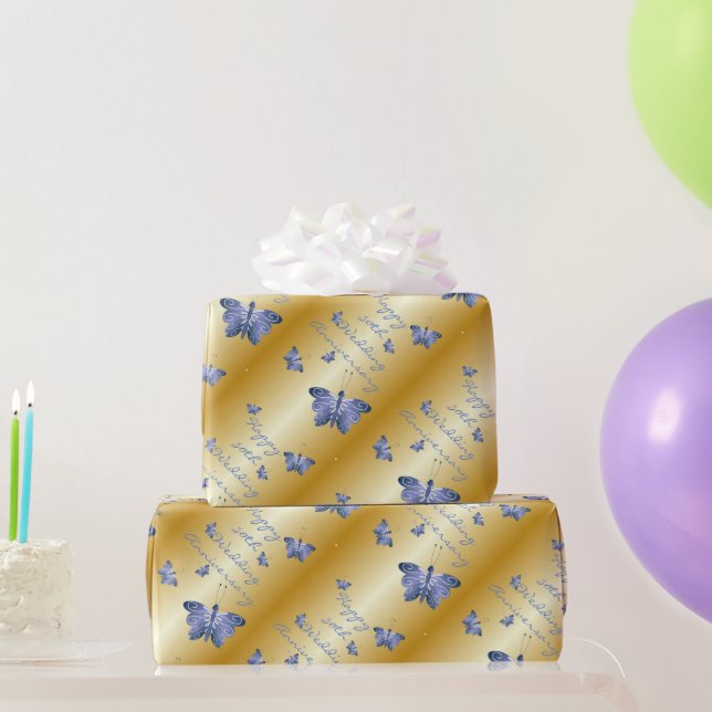 50. Hochzeitstag Geschenkpapier (Partygeschenke)
