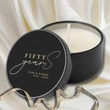 50. Hochzeitstag Gold Black