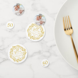 50. Hochzeitstag Gold Wreath 50 Foto Konfetti