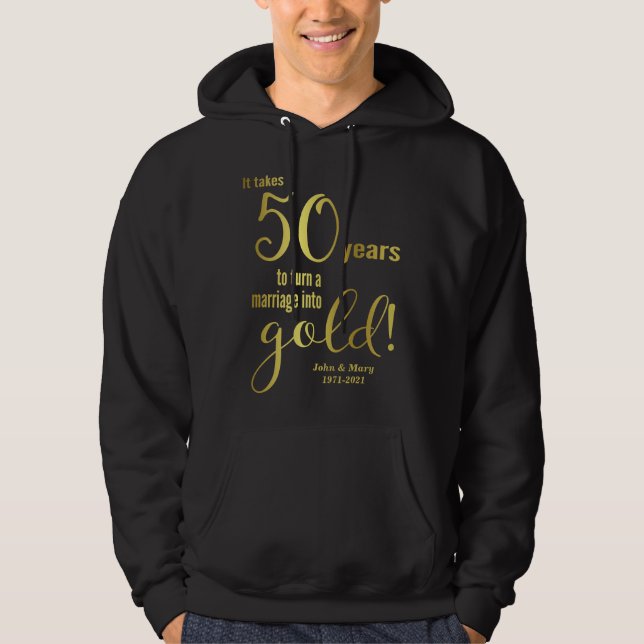 50. Hochzeitstag Hoodie (Vorderseite)