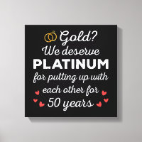 50. Hochzeitstag I - Gold Funny Couple