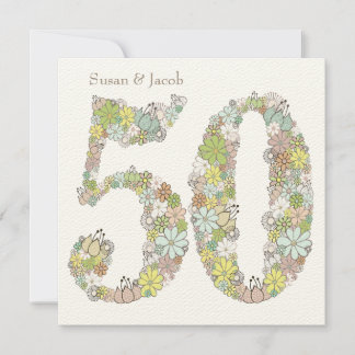 50. Hochzeitstag, individuelle Einladung