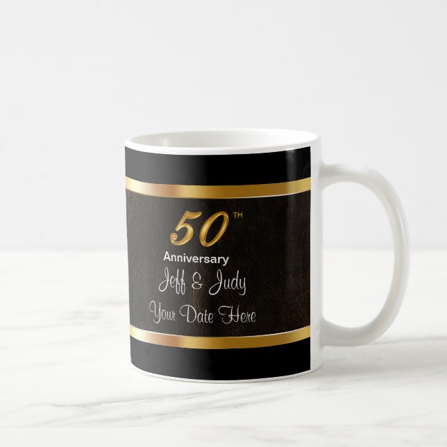 50. Hochzeitstag Kaffeetasse (Rechts)