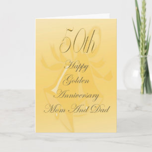 50. Hochzeitstag Karte für Mama und Papa