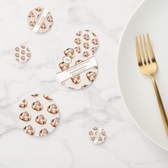 50. Hochzeitstag Konfetti (Gruppe)