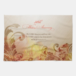 50. Hochzeitstag, Lord Bless & Behalt Geschirrtuch