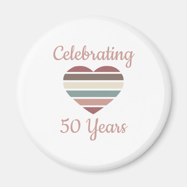 50. Hochzeitstag Magnet (Vorne)