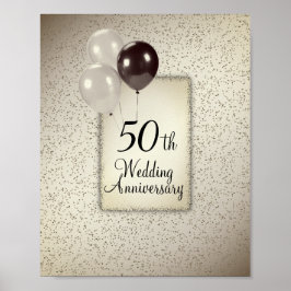 50. Hochzeitstag Poster